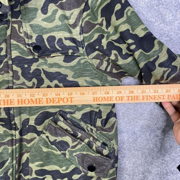Kane & Unke Camo Bomber Jacket Size Small Boxy Crop Fit Utility Military - Picture 5 of 8